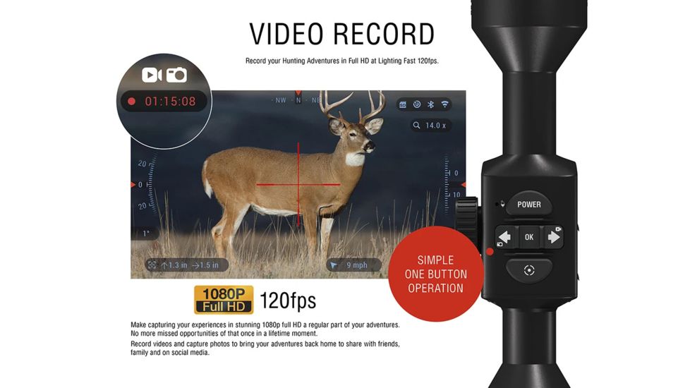 OPMOD X-Sight 4K Pro 5-20x Smart Ultra HD Day/Night Hunting Rifle Scope,Black, DGWSXS5204KPO