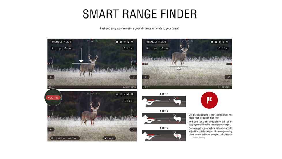 OPMOD X-Sight 4K Pro 5-20x Smart Ultra HD Day/Night Hunting Rifle Scope,Black, DGWSXS5204KPO