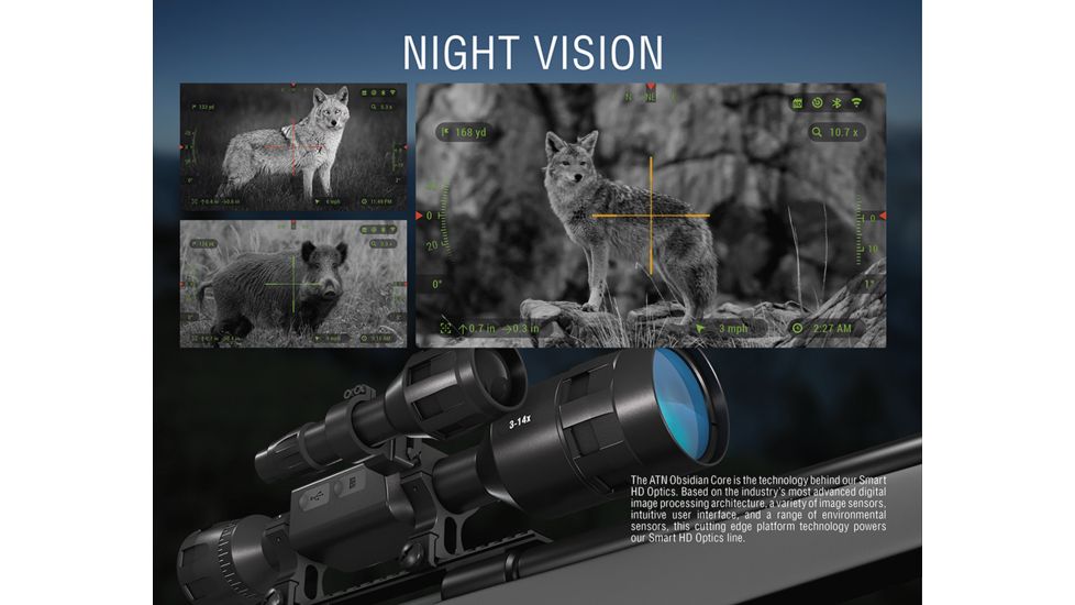 OPMOD X-Sight 4K Pro 5-20x Smart Ultra HD Day/Night Hunting Rifle Scope,Black, DGWSXS5204KPO