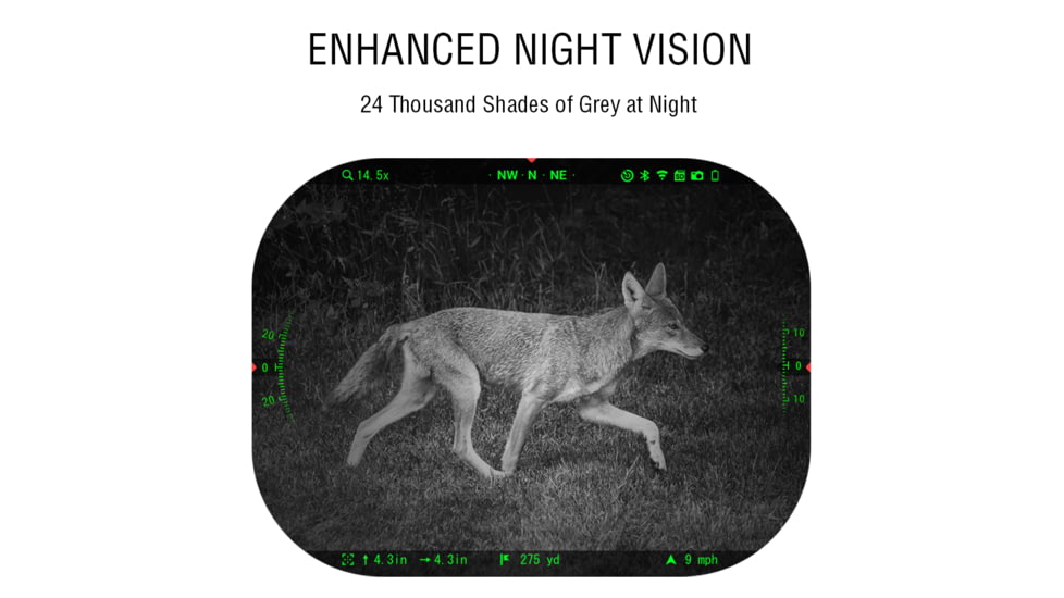 ATN X-Sight 5 LRF 5-25x UHD Smart Day/Night Hunting Rifle Scope, 30mm Tube w/ Gen 5 Sensor, Multiple Patterns &amp; Color Options Reticle, Black, DGWSXS5255LRF