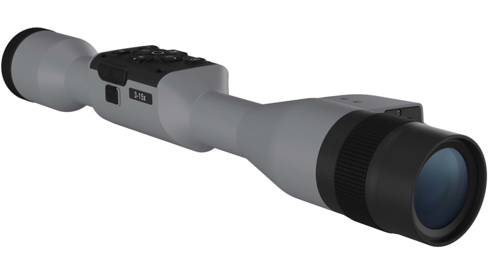 ATN X-Sight 5 LRF 3-15x UHD Smart Day/Night Hunting Rifle Scope, 30mm Tube w/ Gen 5 Sensor, Wolf Grey, DGWSXS3155LRFWG