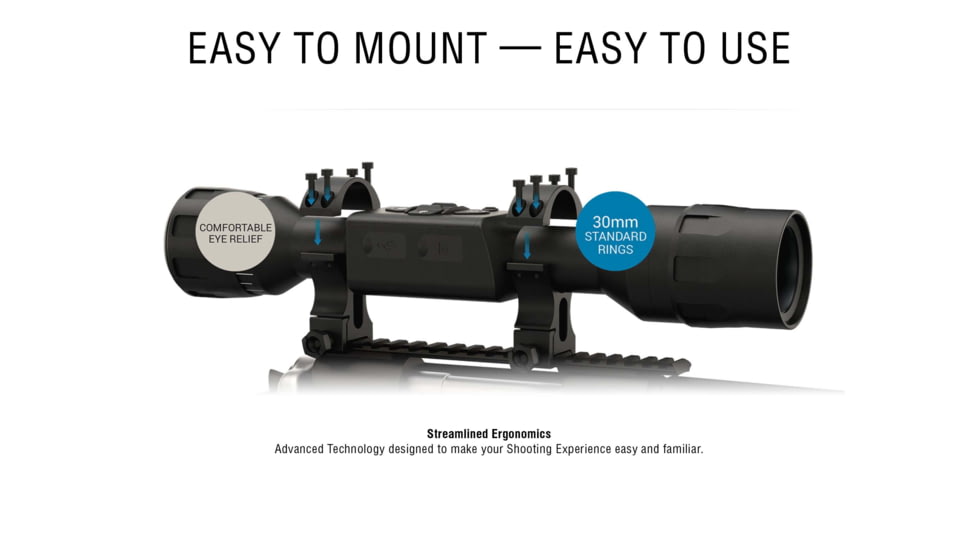 ATN X-Sight LTV Day/Night Hunting Rifle Scope, 5-15x50mm, Multiple Reticles, Black, DGWSXS515LTV