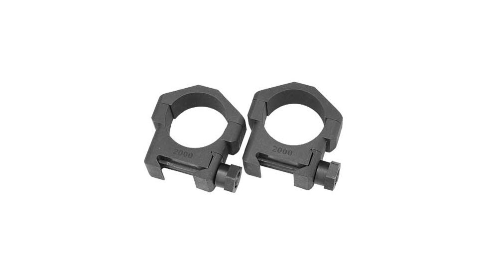 Badger Ordnance Picatinny 30MM Medium Height Alloy Scope Ring, Black, BO30620