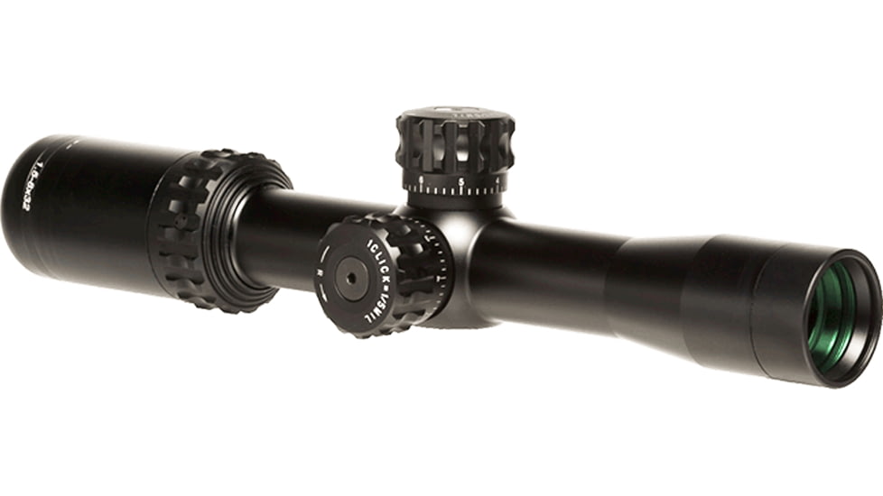 Barra Optics FT 1.5-8x24 Rifle Scope, 30mm Tube, Second Focal Plane, Duplex Reticle, MIL Adjustment, Black, FT1.5-8x32