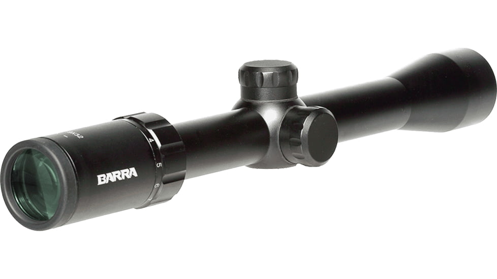 Barra Optics H20 3-9x32 Rifle Scope, 1in Tube, Second Focal Plane, Mildot Duplex Reticle, MOA Adjustment, Black, H203-9X32B1