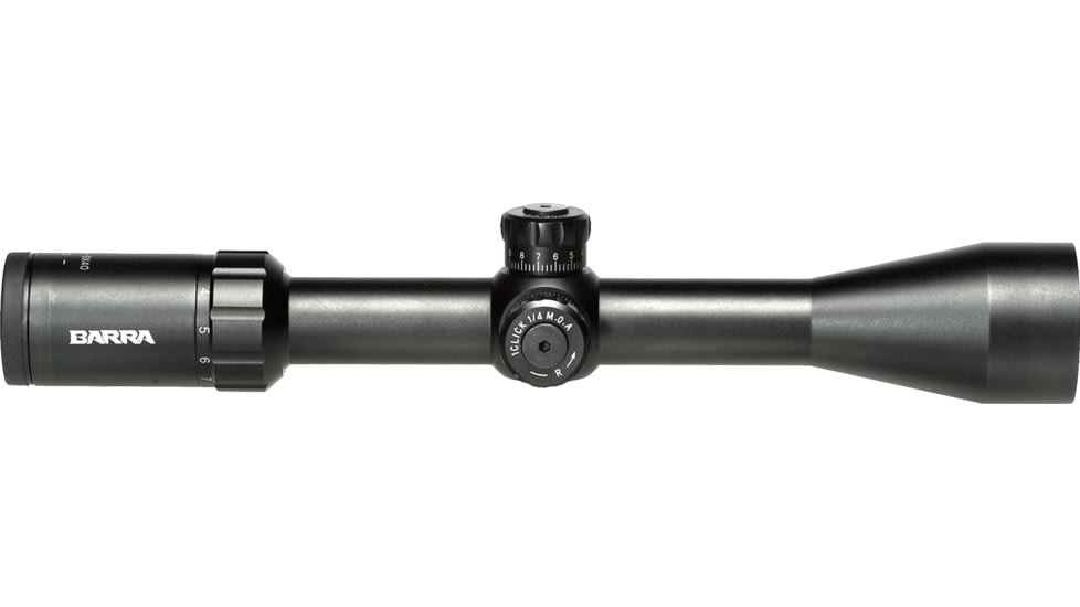 Barra Optics H20 3-9x40 Compact Zero Reset Rifle Scope, 1in Tube, Second Focal Plane, BDC Reticle, MOA Adjustment, Black, H203-9X40eB1