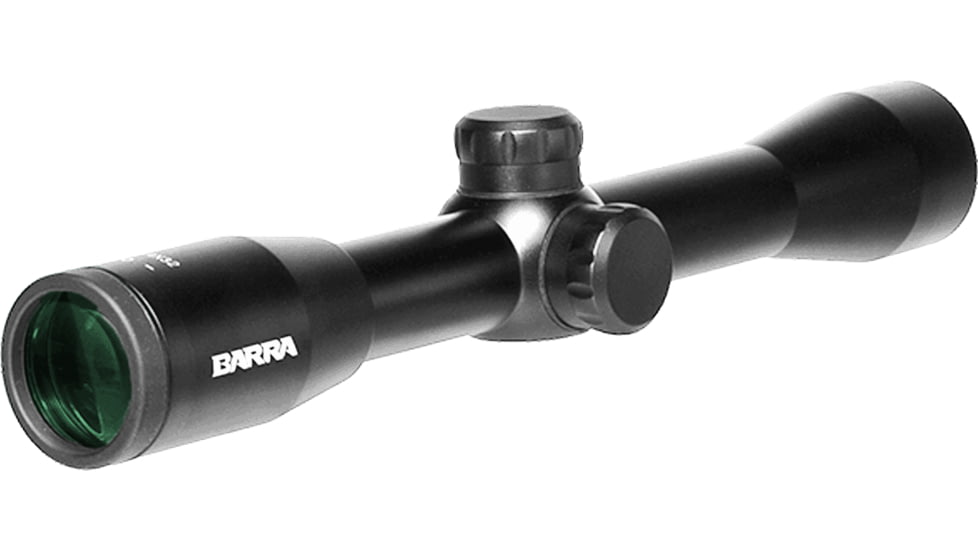 Barra Optics H20 4x32 Rifle Scope, 1in Tube, Second Focal Plane, BDC Reticle, MOA Adjustment, Black, H204X32B1