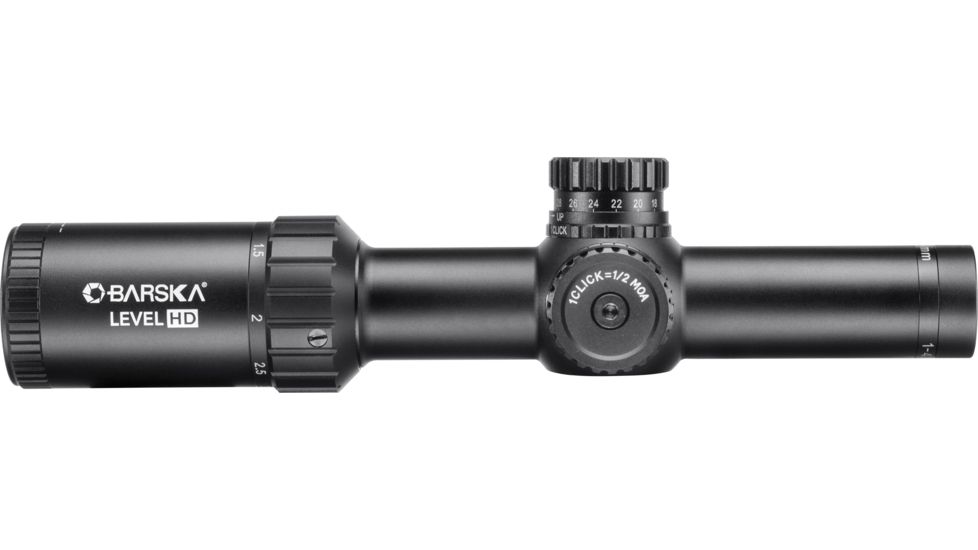 Barska 1-4x24mm Level HD Rifle Scope, Black, Medium AC12798