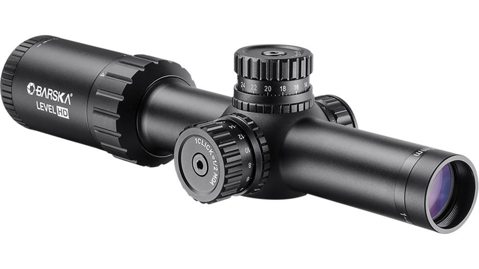 Barska 1-4x24mm Level HD Rifle Scope, Black, Medium AC12798