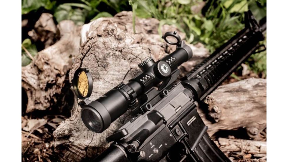 Barska 1-4x24mm Level HD Rifle Scope, Illuminated HRS .223 BDC Reticle, Black, Medium AC12798