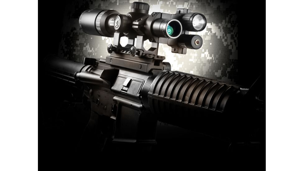 Barska 1.5-4.5x20 Waterproof Tactical Rifle Scope, Mil Dot w/ Scope Rings AC10770