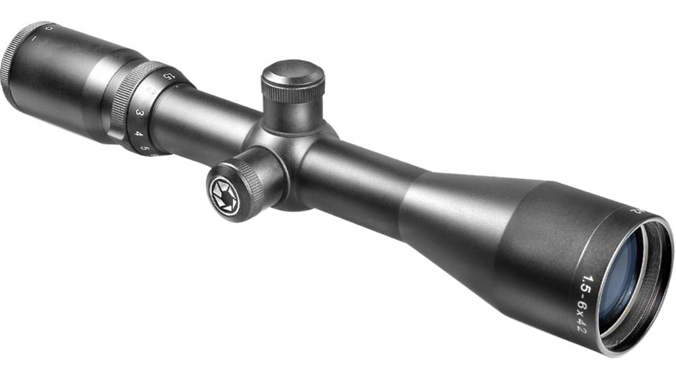 Barska 1.5-6X42 Euro30 Rifle Scope, Matte Black, 4A European Reticle AC10016