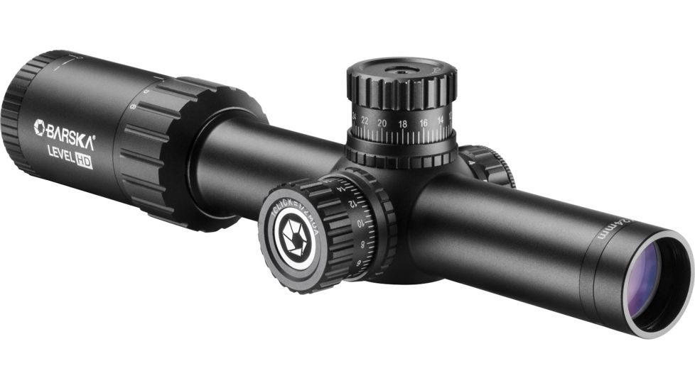 Barska 1-6x24mm Level HD FFP Rifle Scope, Black, Medium AC13026