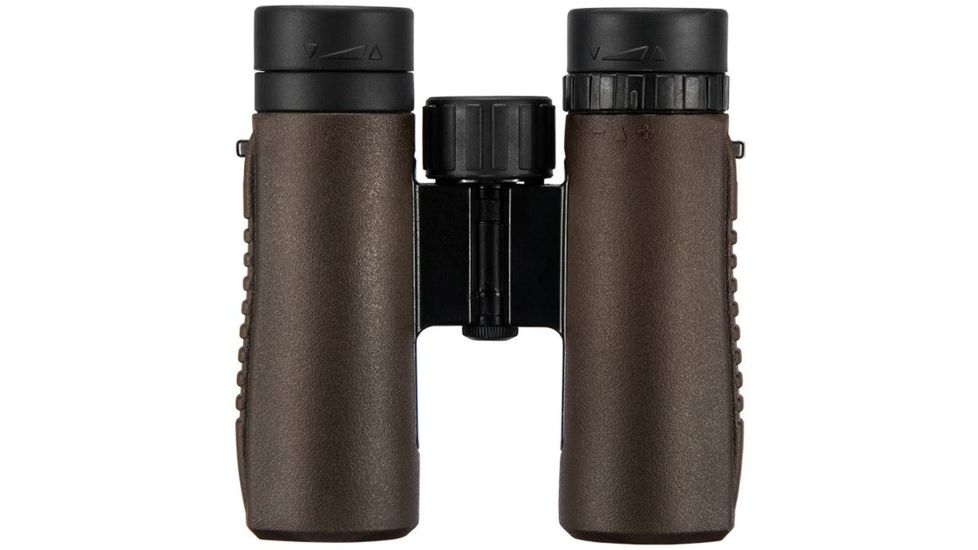 Barska 10x26mm WP Embark Binoculars, Roof Prism, BAK-4, Right Eye Diopter, Brown AB12678