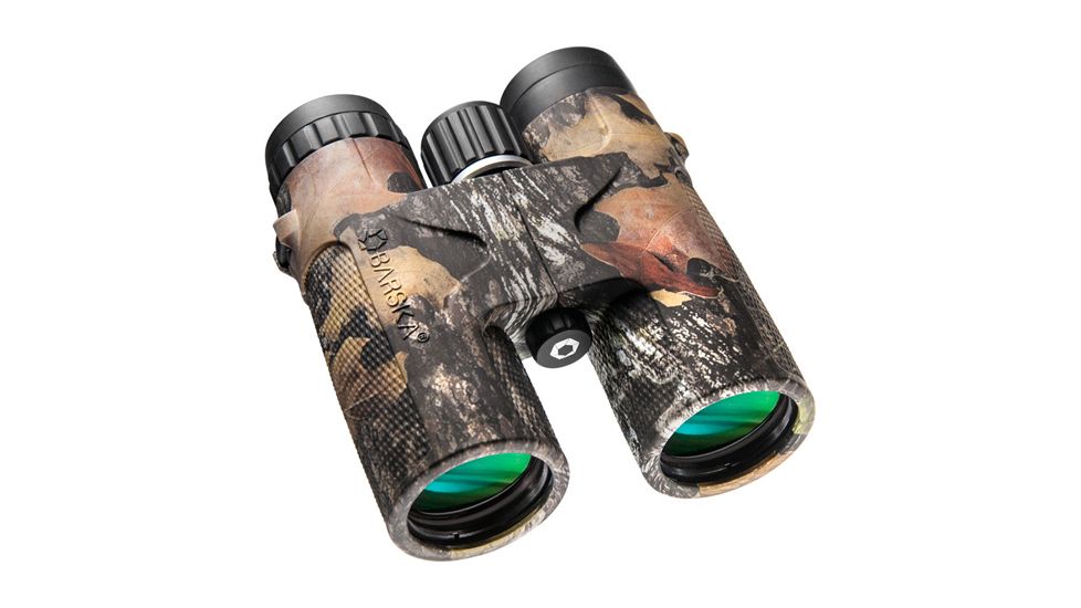 Barska 10x42 WP Blackhawk, Bak-4, Green Lens, Mossy Oak Break-Up, Black AB11850