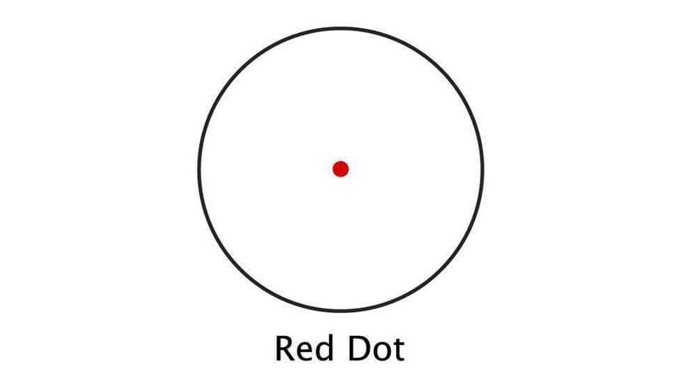 Barska 1x50mm 5 MOA Illuminated Reticle Red Dot Scope, Black, Weaver Base - AC10332