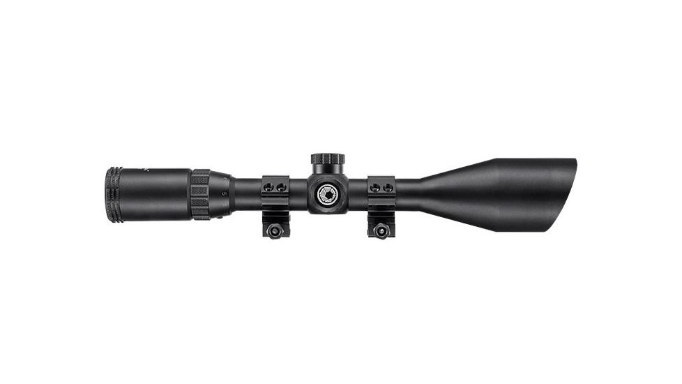 Barska 3-12x50 IR Blackhawk Rifle Scope, Mil Dot, w/ Ring, Black AC12462
