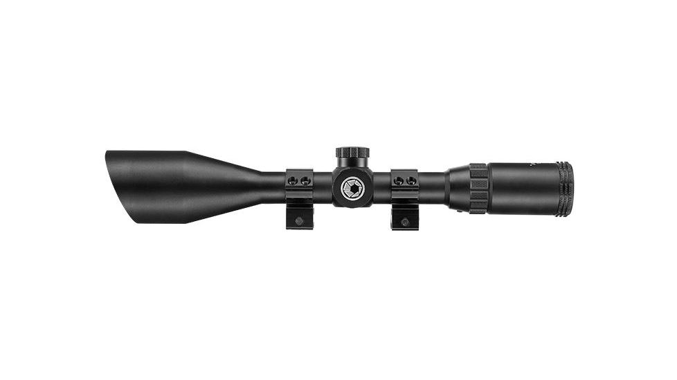 Barska 3-12x50 IR Blackhawk Rifle Scope, Mil Dot, w/ Ring, Black AC12462