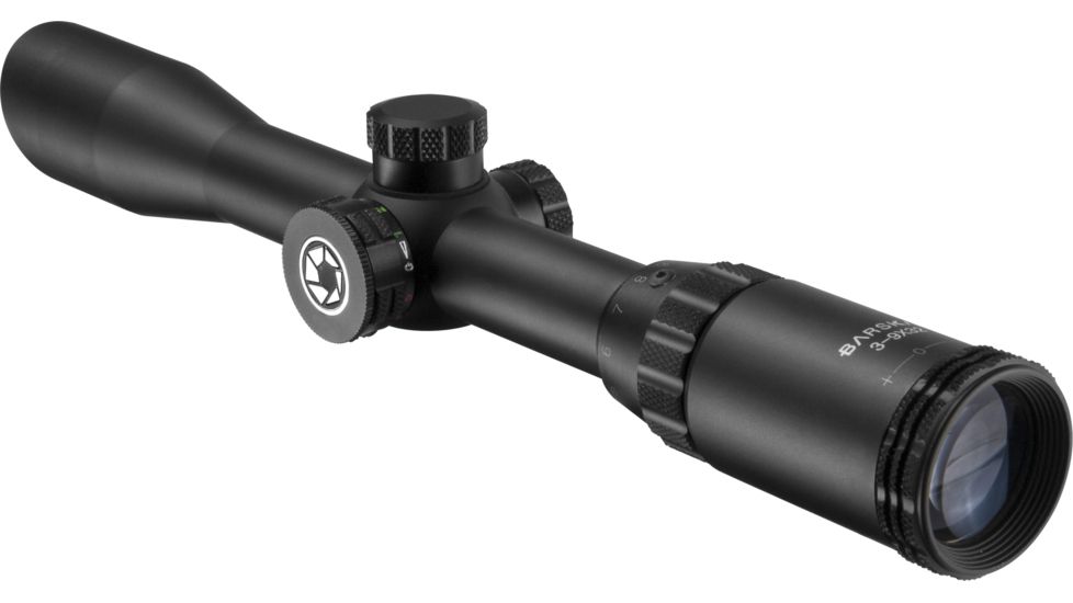 Barska 3-9x32 IR Blackhawk Rifle Scope, 1in, Illuminated Mil-Dot Reticle, Black Matte, AC12451