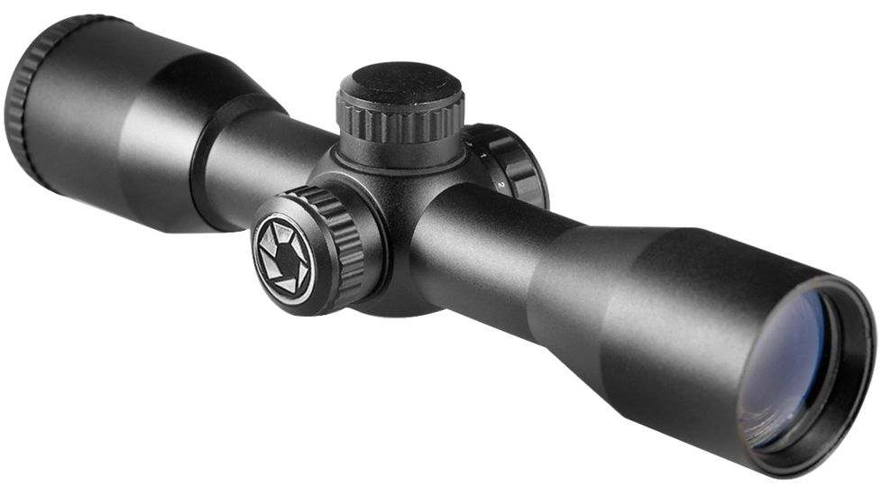 Barska 3x32 Compact Contour Rifle Scope, Black, Illuminated Crossbow 3 Dot Light Reticle