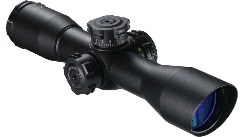 Barska 4x32, 1in. tube, mil dot IR reticle, with 1in. weaver rings, Black Rifle Scope AC11876