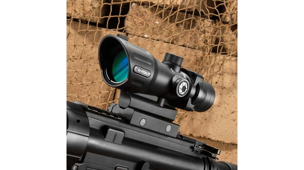 Barska 4x32 AR15 Electro Sight Series Waterproof Rifle Scope,Mil-Dot Reticle AC12268