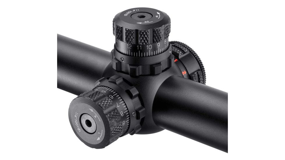 Barska 6-24X50 AO IR Blackhawk Rifle Scope, 1/4 MOA, Mil Dot, w/ Rings, Black AC12464