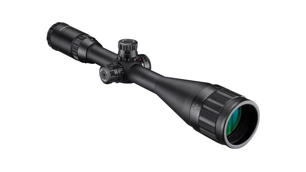 Barska 6-24X50 AO IR Blackhawk Rifle Scope, 1/4 MOA, Mil Dot, w/ Rings, Black AC12464