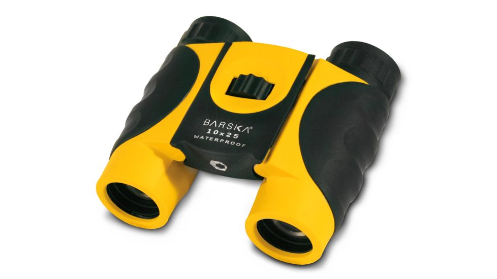 Barska Colorado Series 10x25 Compact Waterproof Roof Prism Binoculars, Yellow CO10696