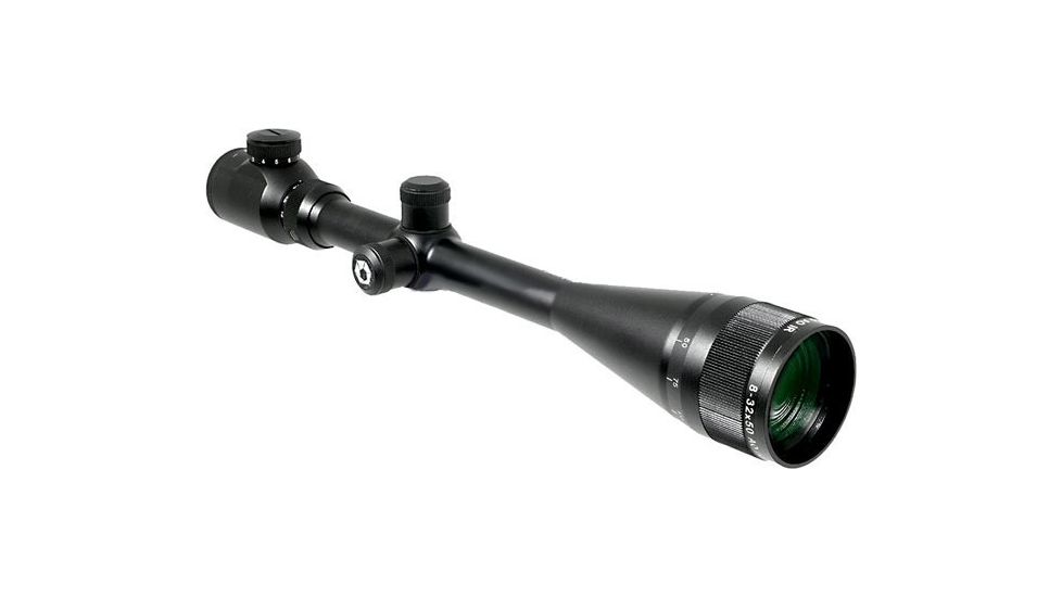 Barska 8-32x50 IR AO Excavator Rifle Scope w/ Adjustable Objective, Target Dot Illuminated Reticle &amp; Rings - AC10558 Rifle scope