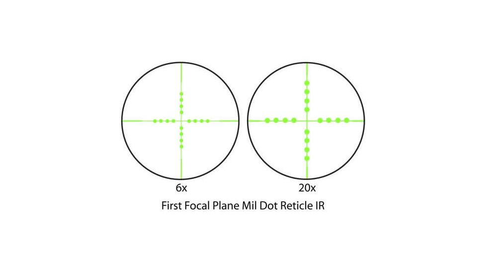 Barska Illuminated First Focal Plane Mil-Dot IR 6X-20X Reticle