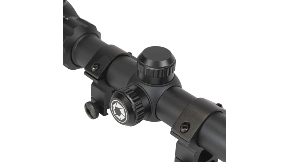 Barska IR Dot Varmint Rifle Scope, 4-16x40mm AO, 25.4 mm Tube, Green/Red Mil Dot Reticle, Matte, Black, Small, AC13568