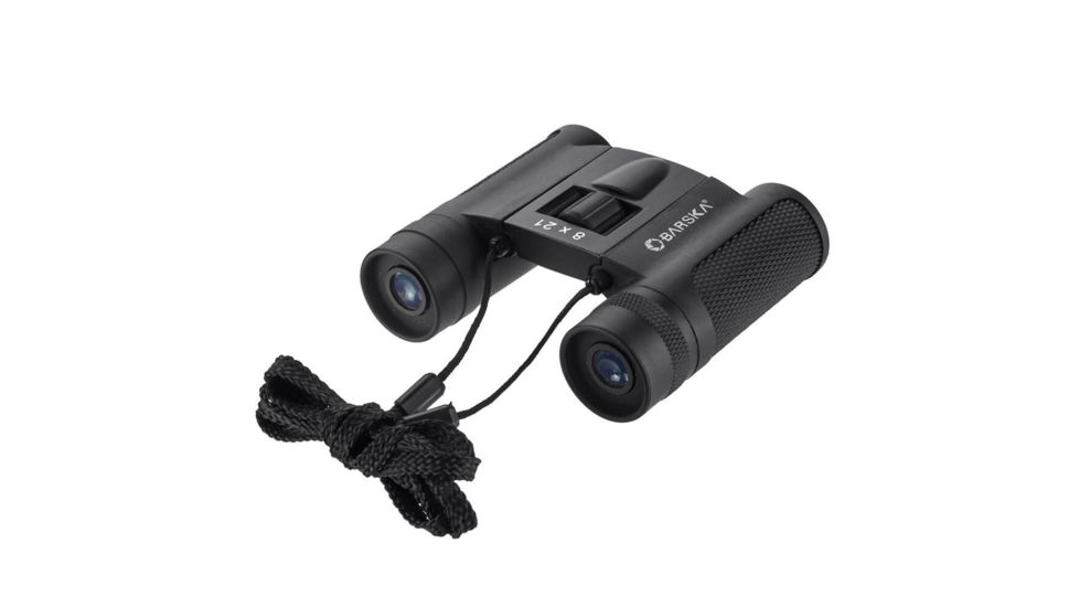 Barska Lucid View Compact 8x21mm Roof Prism Binoculars, Black, Small, AB13273