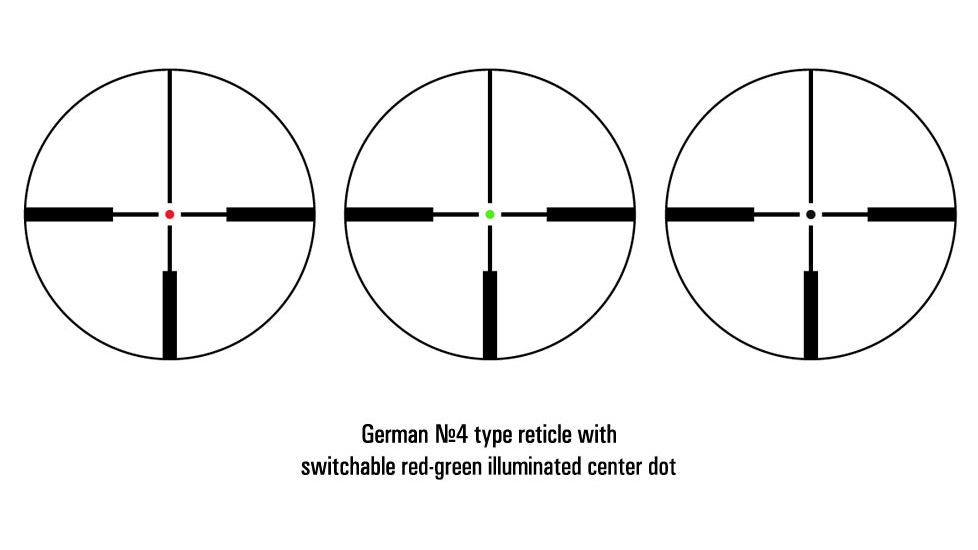 Bering Optics Hunting Series 6-24x50 Telescopic Rifle Scope, Black, BE55450
