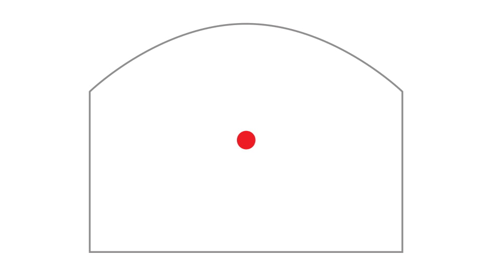 Bering Optics Rubicon Pro Waterproof Reflex Red Dot Sight W/Front Control Button, Black, BE50005