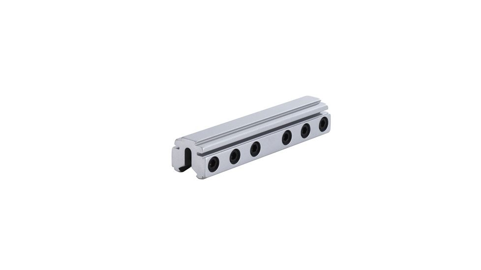 Model 169 4in Long Tri-Mount Dovetail Riser Mount,Silver