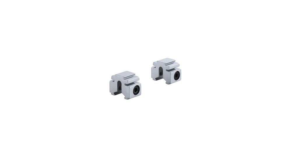 Model 181 .6in Long Tri-Mount Dovetail Riser Mount,Silver
