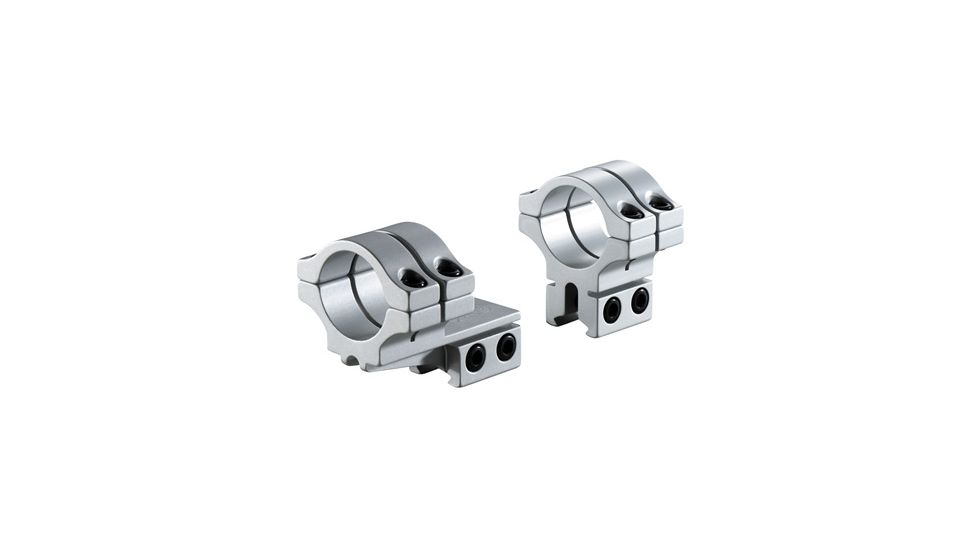 Model 278 1in Long Double Strap Offset Dovetail Rings,Silver