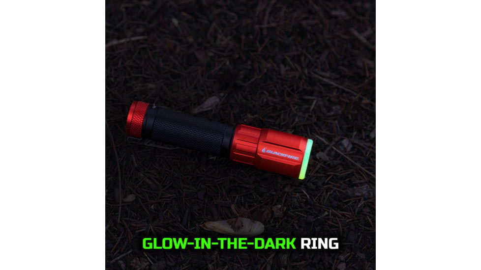 Blackfire-Klein Outdoors Rechargeable LED Flashlight Lantern, Lithium-Ion, White, 500 Lumen, Black/Orange, BBM6412