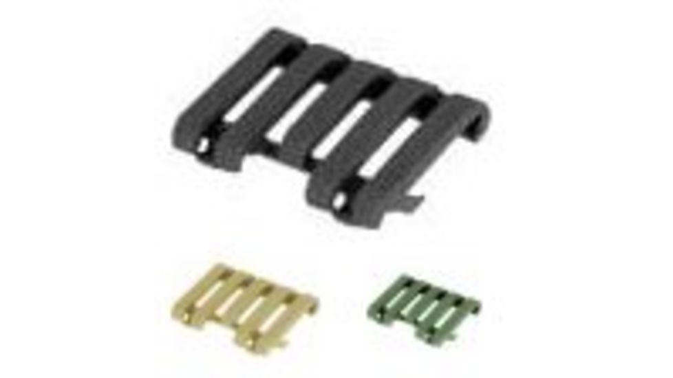 Blackhawk Low Profile Rail Cover with Wire Loom, Black, Dark Earth, OD Green