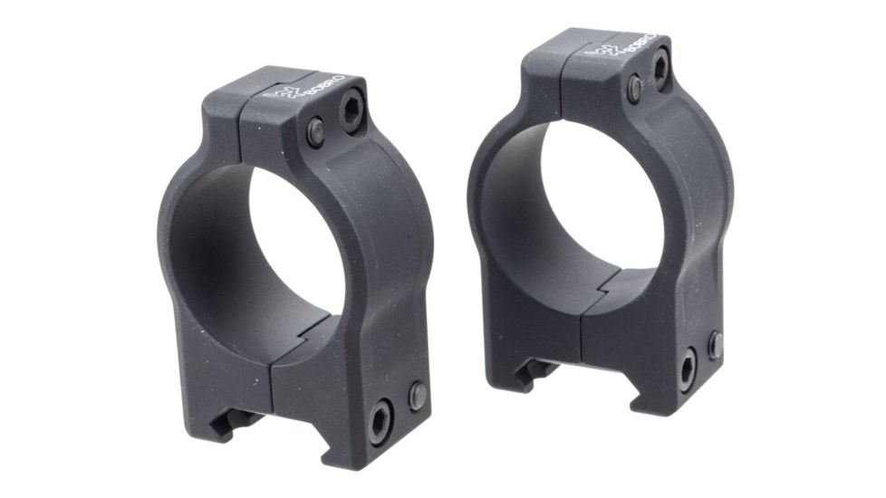 Bobro Engineering LBX Medium Height Fixed Rings 30mm, Aluminum, Black, LBX-900-300