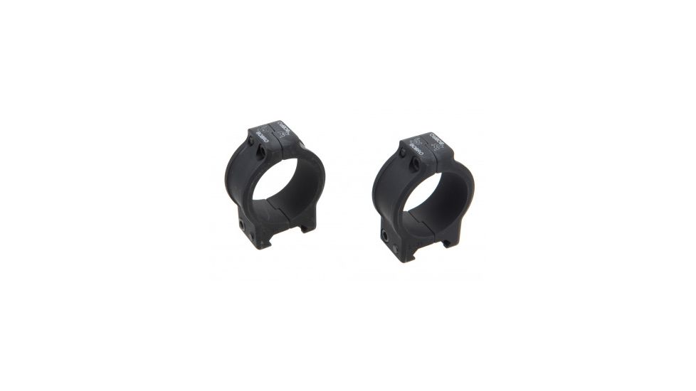 Bobro Engineering LBX Medium Height Fixed Rings 34mm, Aluminum, Black, LBX-980-340