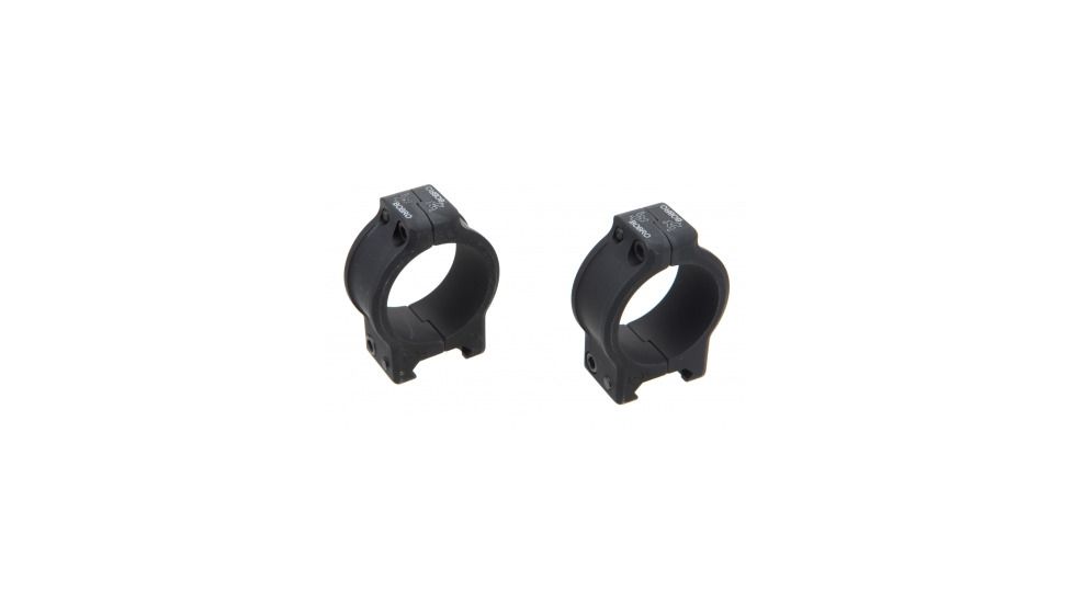 Bobro Engineering LBX Medium Height Fixed Rings 35mm, Aluminum, Black, LBX-980-350