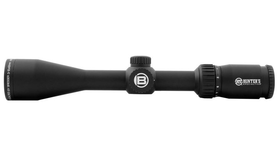 Bresser Hunter Specialty, 3-12x42 Rifle Scope, Non-Illuminated Reticle, Black, HS-31242