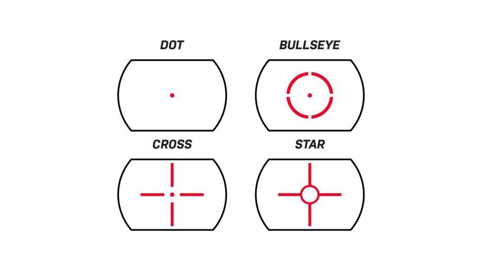 Bresser OMNI-3 Red/Green Open LED Reflex Sight,120 MOA,4 Reticles, Black, 23-20200