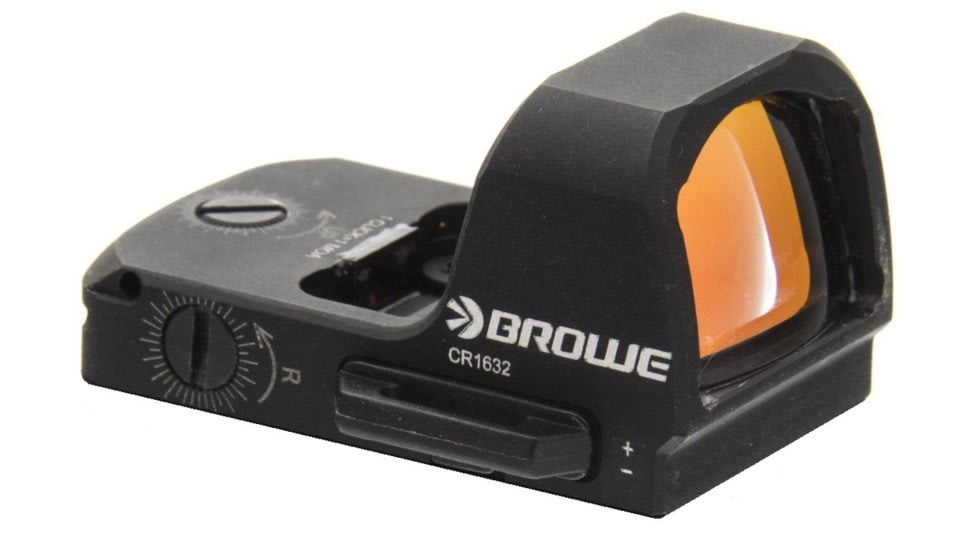 BROWE 1x23mm 3 MOA Red Dot Micro Reflex w/RMR Footprint, Side Loading Battery, No Base, Black, One Size, BMR-3MOA-RS