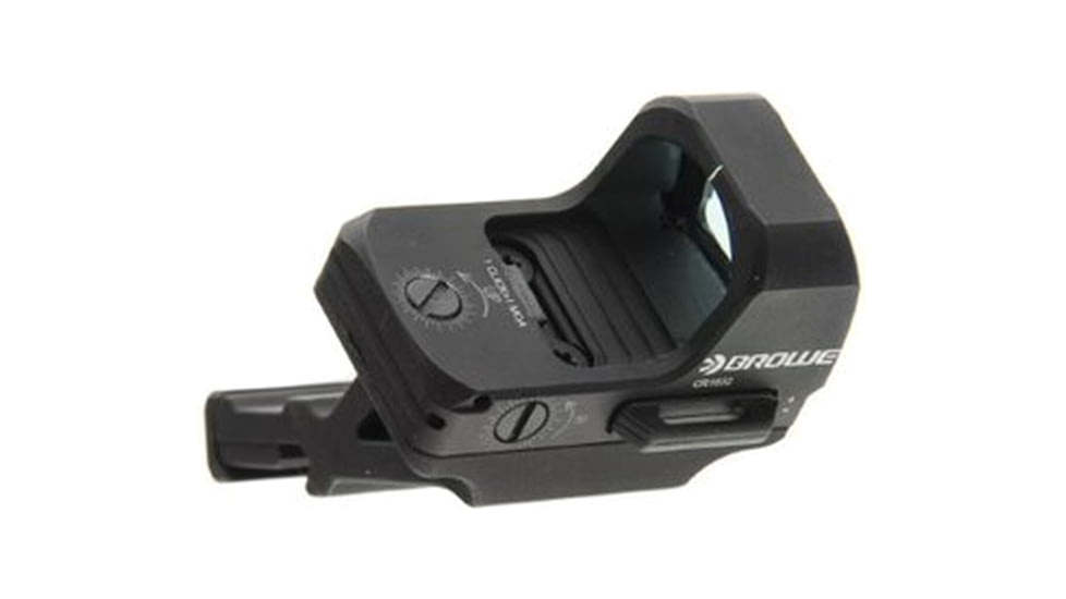 BROWE 1x23mm 3 MOA Red Dot Micro Reflex w/RMR Footprint, Side Loading Battery w/45 Degree Offset Mount, Black, One Size, BMR-3MOA-RS-45