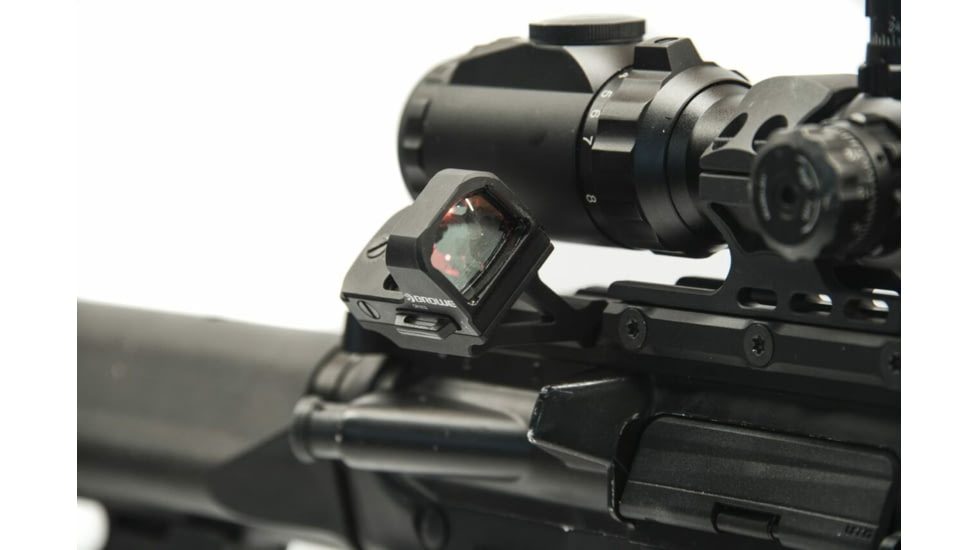 BROWE 1x23mm 3 MOA Red Dot Micro Reflex w/RMR Footprint, Side Loading Battery w/45 Degree Offset Mount, Black, One Size, BMR-3MOA-RS-45