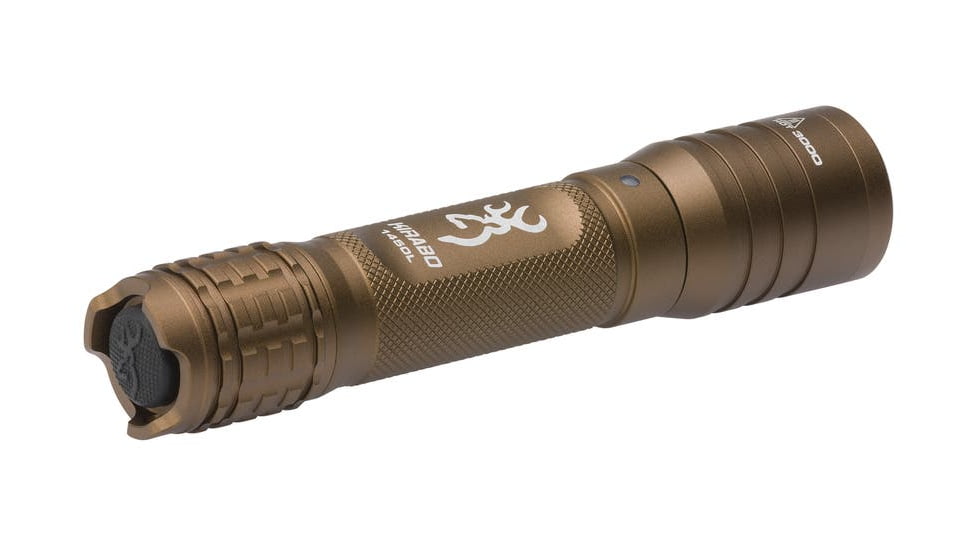 Browning Kirabo Rechargeable LED Flashlight, 1450 Lumens, Bronze, 3713000