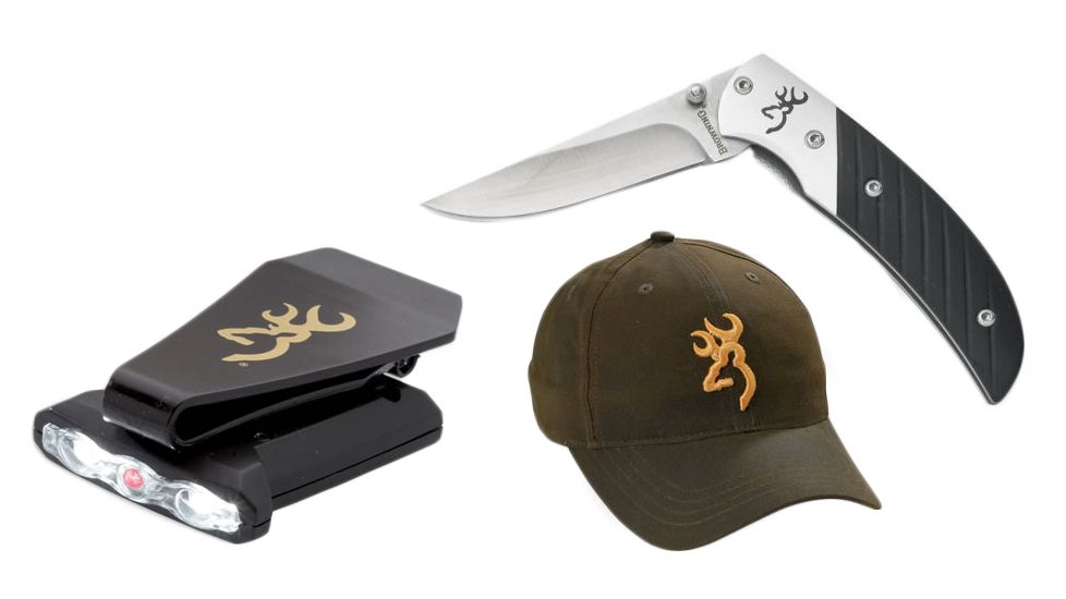 Browning Prism II Knife + 2 Combo w/ Night Seeker Light &amp; Hat